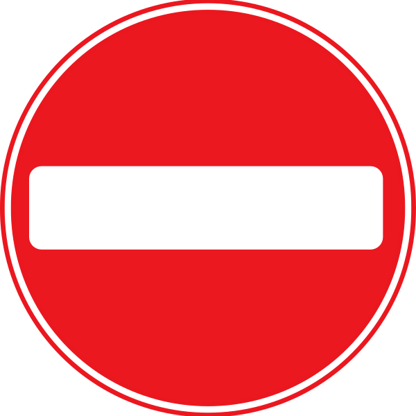 SVG No entry symbol