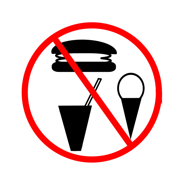 SVG No food allowed sign vector image