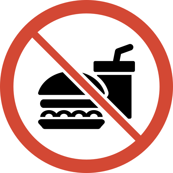 SVG No food or drink sign vector image