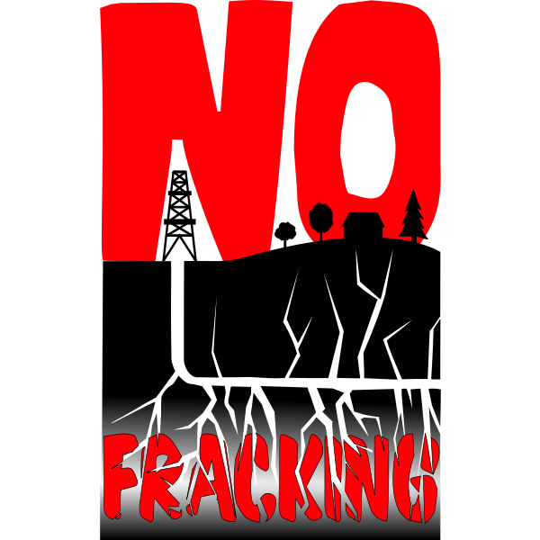 SVG No fracking vector illustration