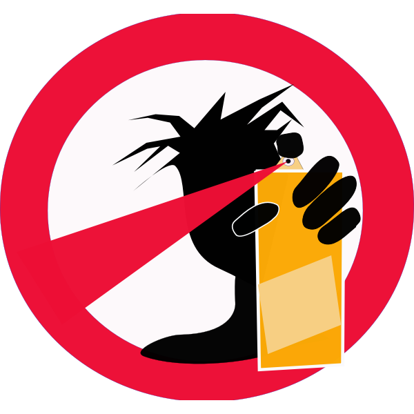 SVG No graffiti sign vector image
