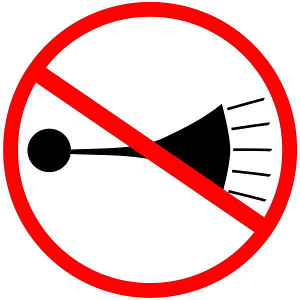 SVG No horn sign