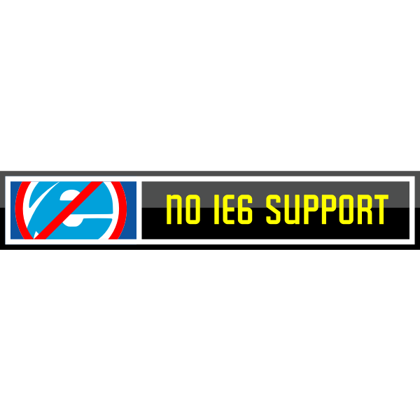 SVG No Internet Explorer 6 Support Vector Button