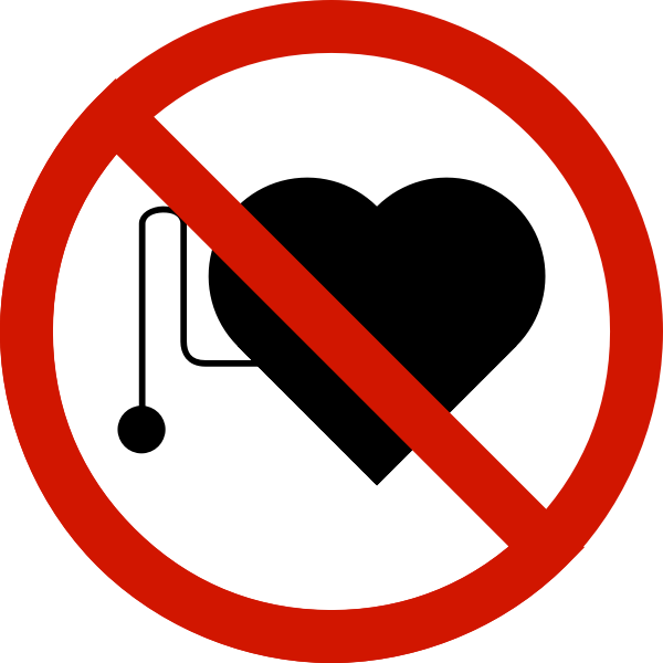 SVG No pacemakers symbol