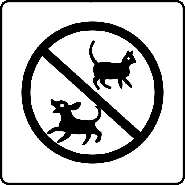 SVG No pets hotel sign vector clip art