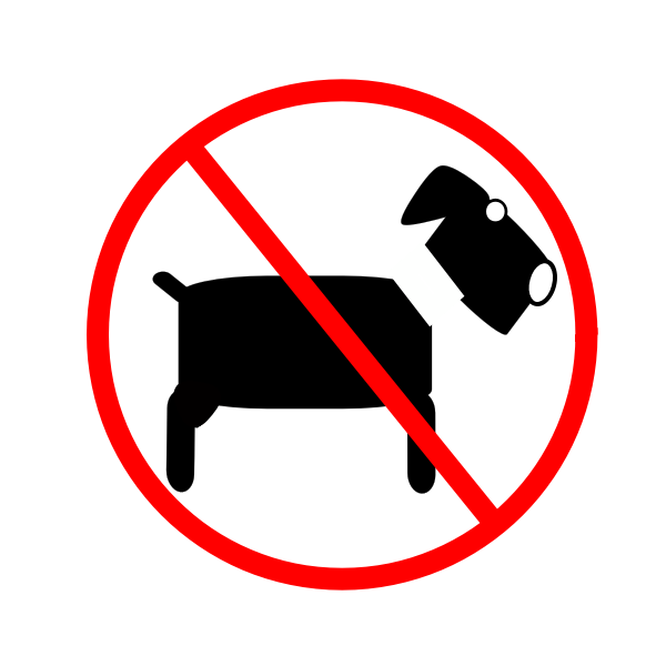 SVG No pets sign