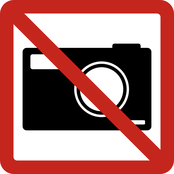 SVG No picture taking square sign vector graphics