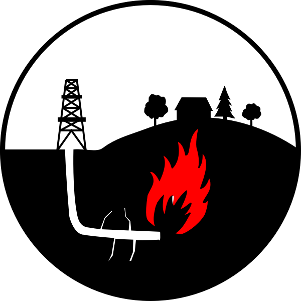 SVG No shale gas vector image