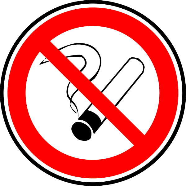 SVG No smoking prohibition sign vector image