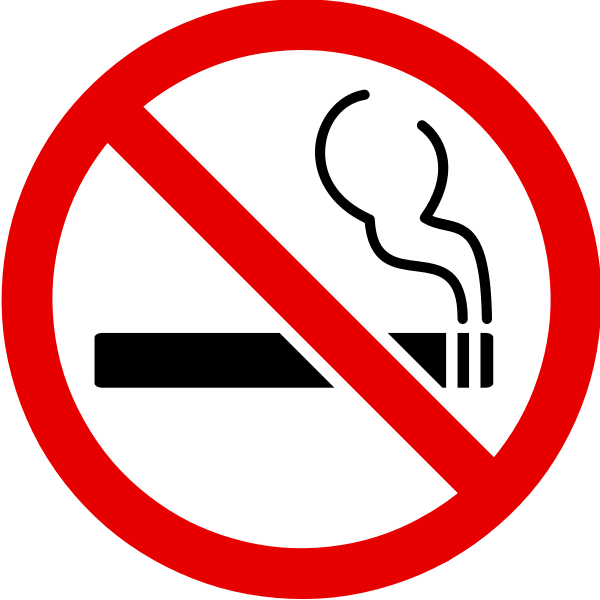 SVG No Smoking sign vector icon