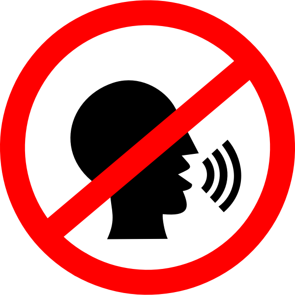 SVG No talking sign image