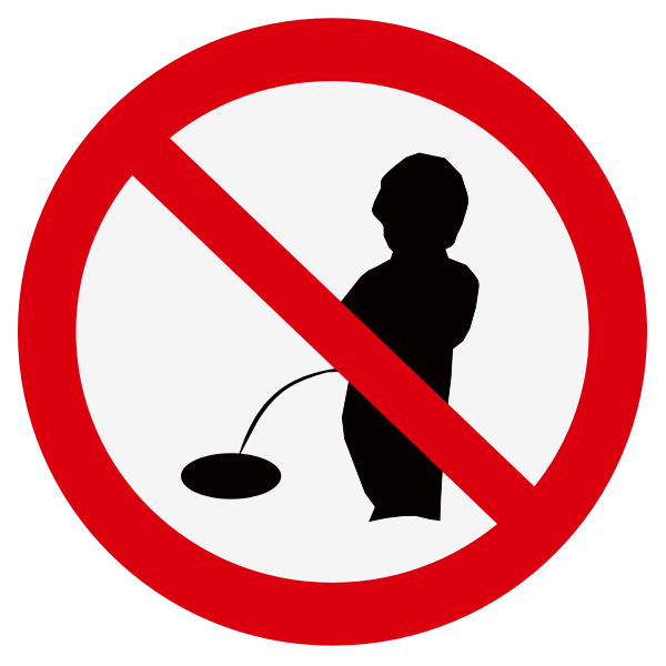 SVG No urination vector symbol
