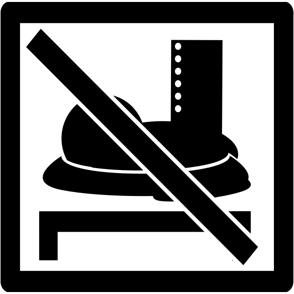 SVG No walking pictogram vector image