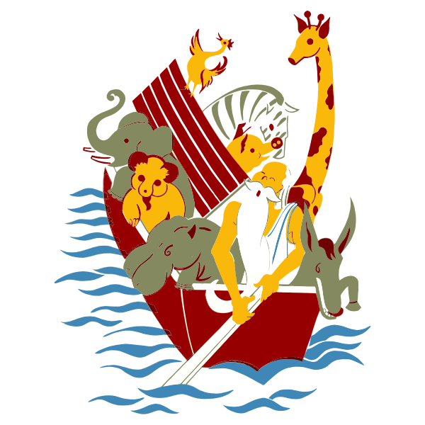 SVG Noah039s ark illustration