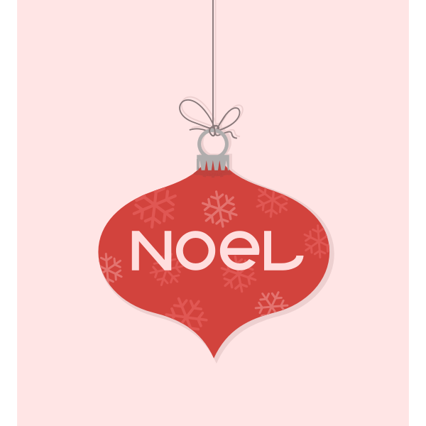 SVG Noel Christmas ornament vector clip art