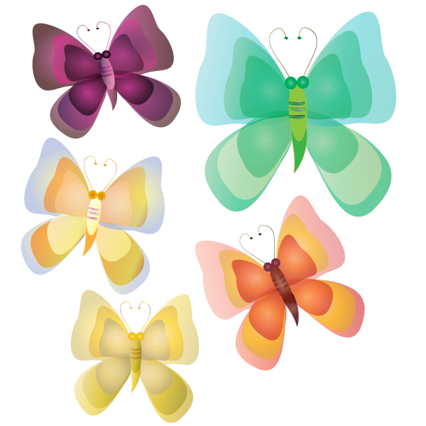 SVG Non Realistic Butterflies