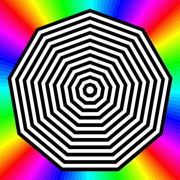 SVG Nonagon target