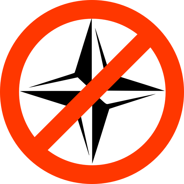 SVG Noo NATO sign vector image