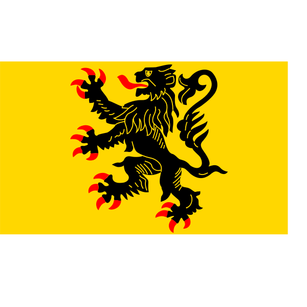 SVG Nord-Pas de Calais region flag vector drawing