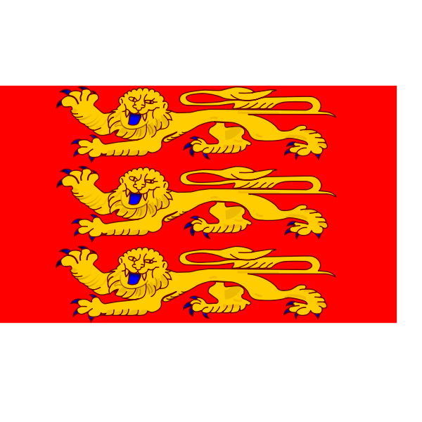 SVG Normandy region flag vector drawing