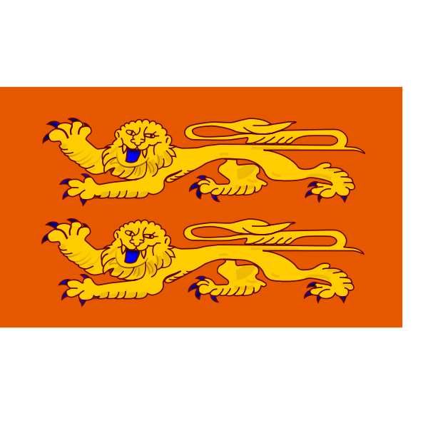 SVG Normandy region flag vector illustration