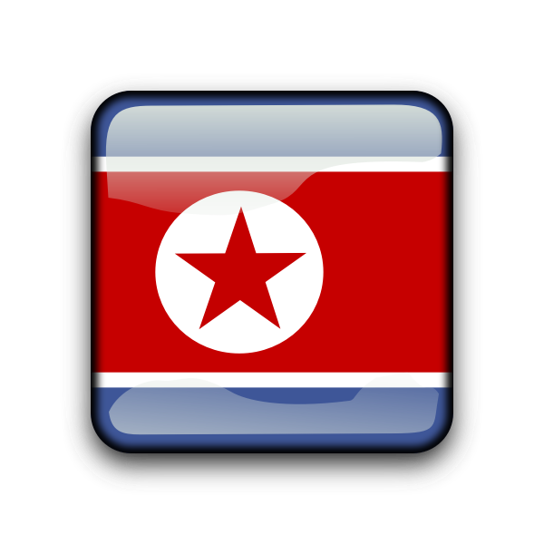SVG North Korea flag vector