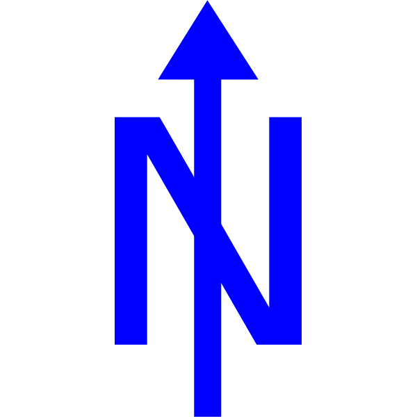 SVG North side of world sign illustration
