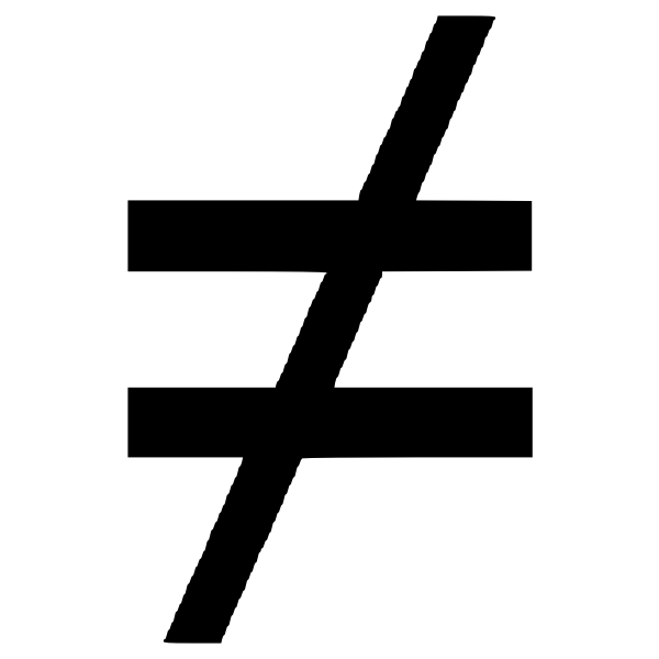 SVG Not Equal To 1