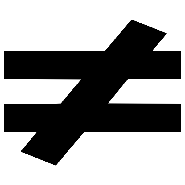 SVG Not Equal To 4