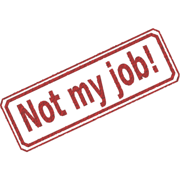 SVG Not my job stamp imprint vector image
