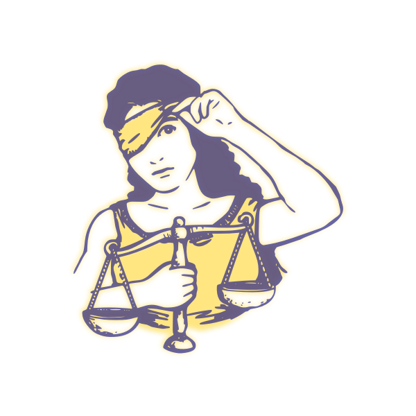 SVG Not so blindfolded vector image