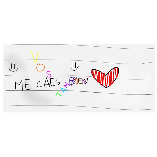SVG Note on lined aper vector image