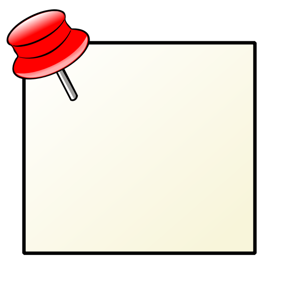SVG Note with pin vector image
