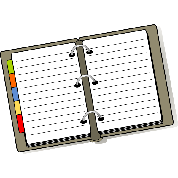 SVG Notebook vector drawing