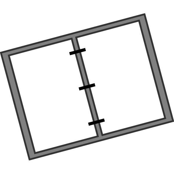 SVG Notebook vector drawing