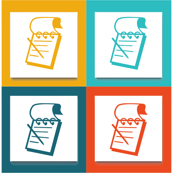 SVG Notepad icons