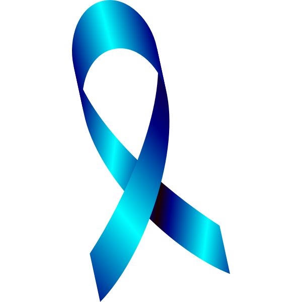 SVG Novembro azul faixa menos saturada - Blue November ribbon less saturated