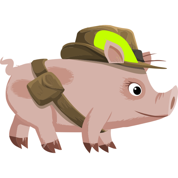 SVG Npc pig vector drawing