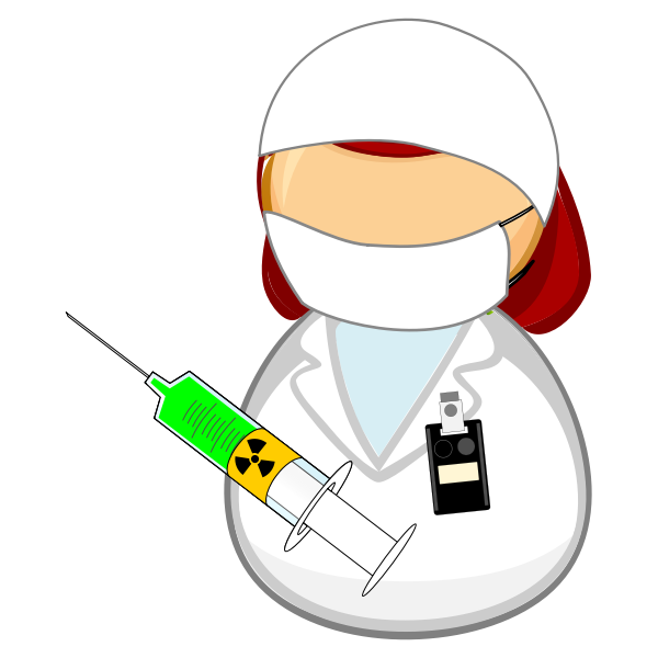 SVG Nuclear medicine worker