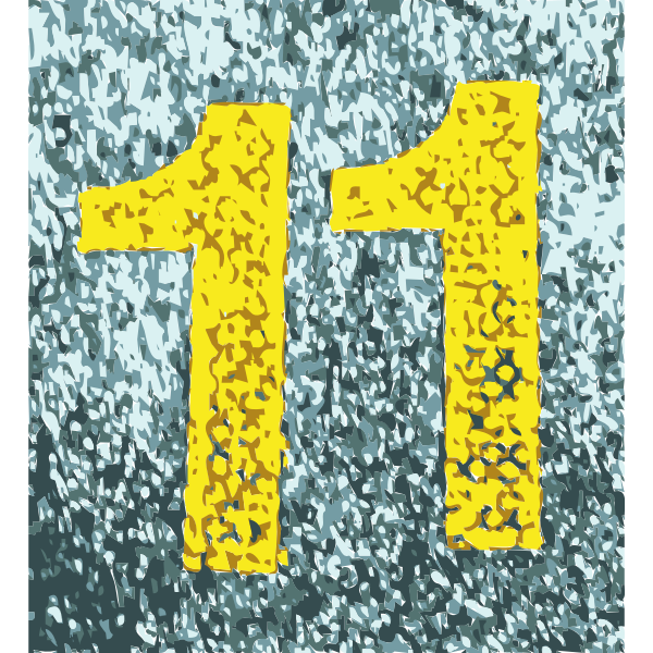 SVG Number 11 dirty