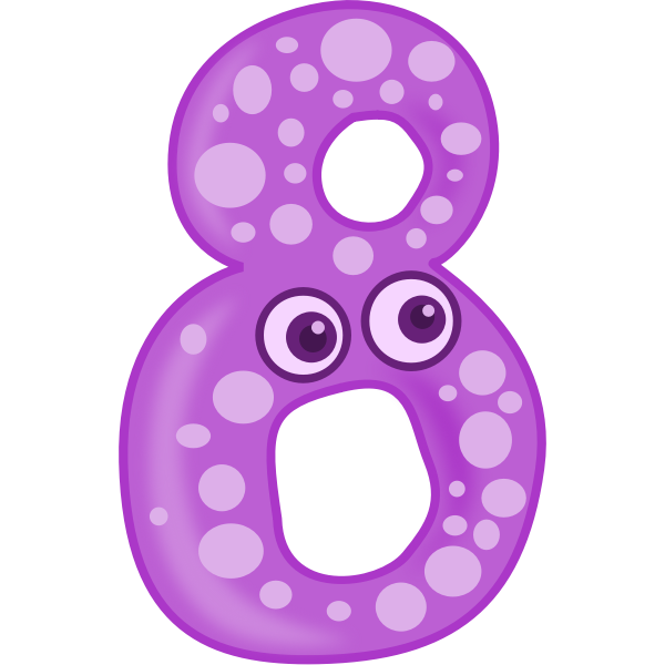 SVG Number 8 - animal shape