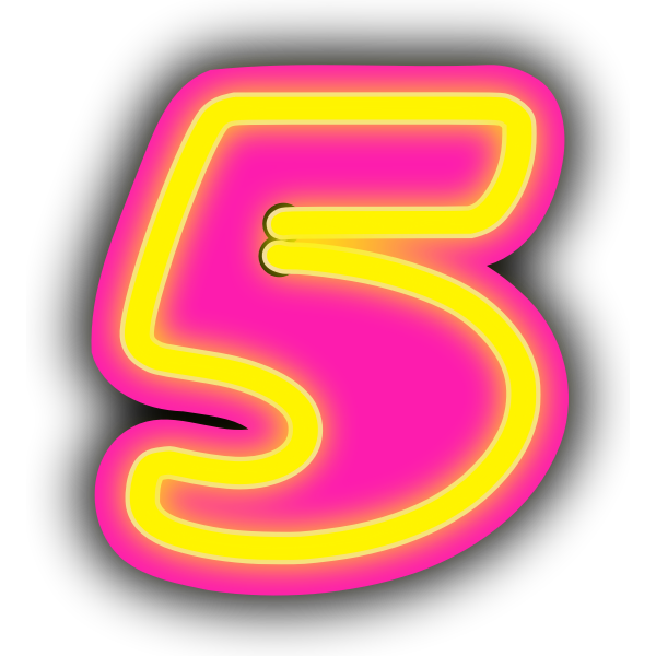SVG Number five