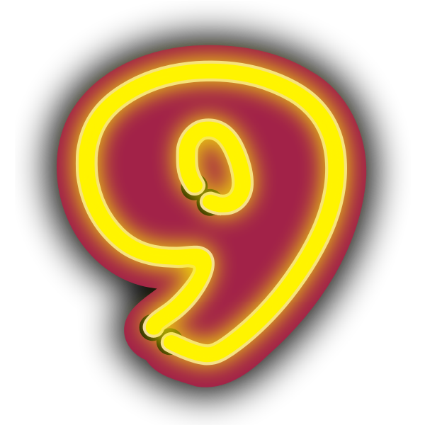 SVG Number nine