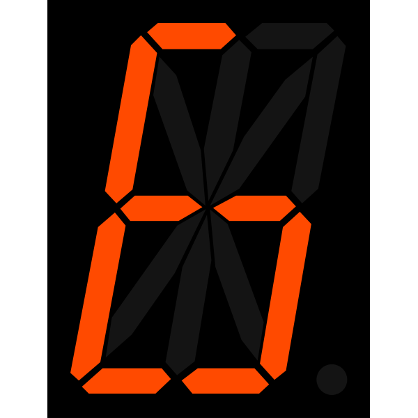 SVG Number six on display