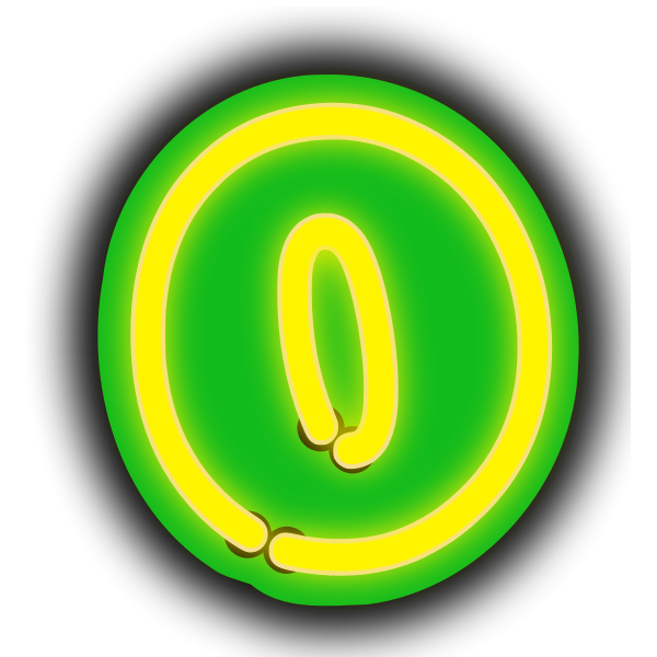 SVG Number zero vector image