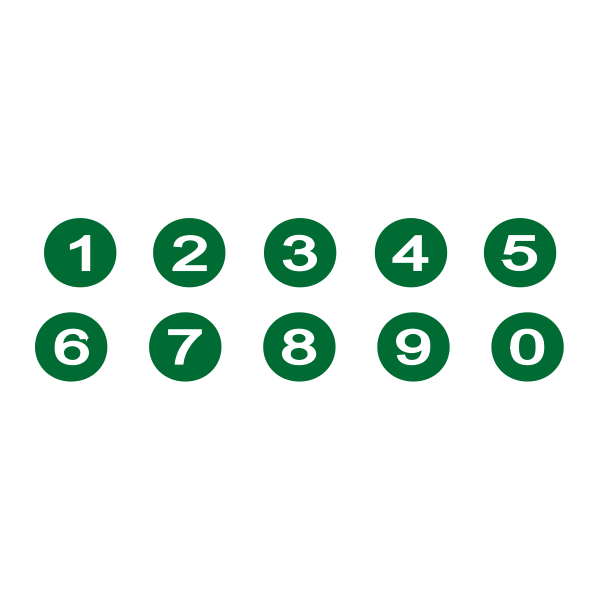 SVG Numbers