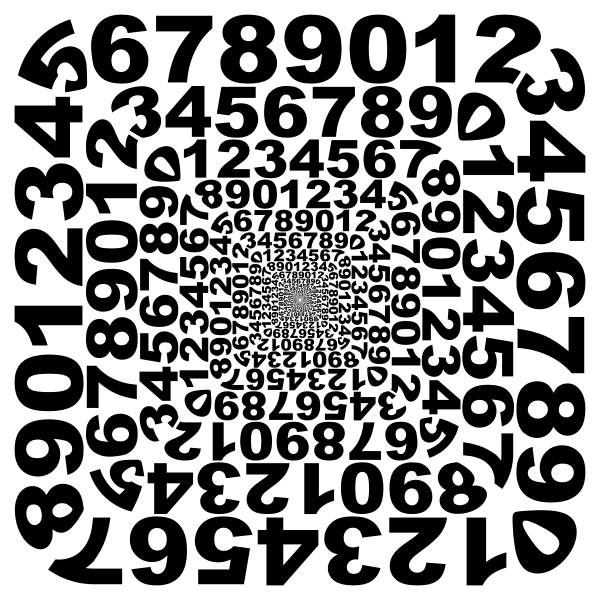 SVG Numbers in a square