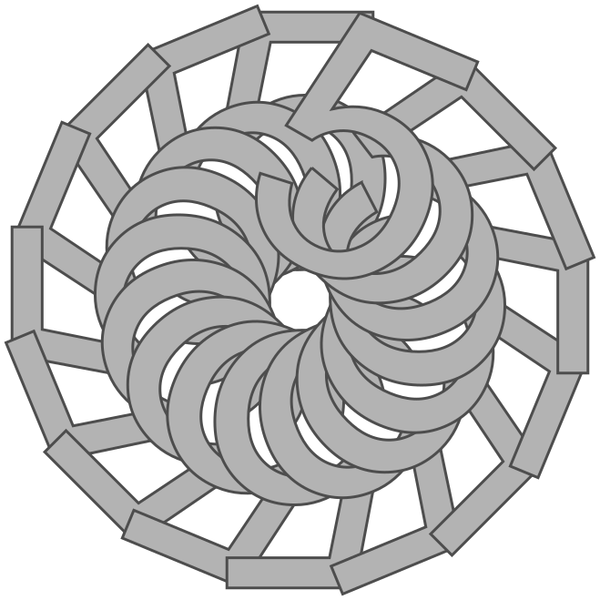 SVG numero 5 con angolo di 225 gradi