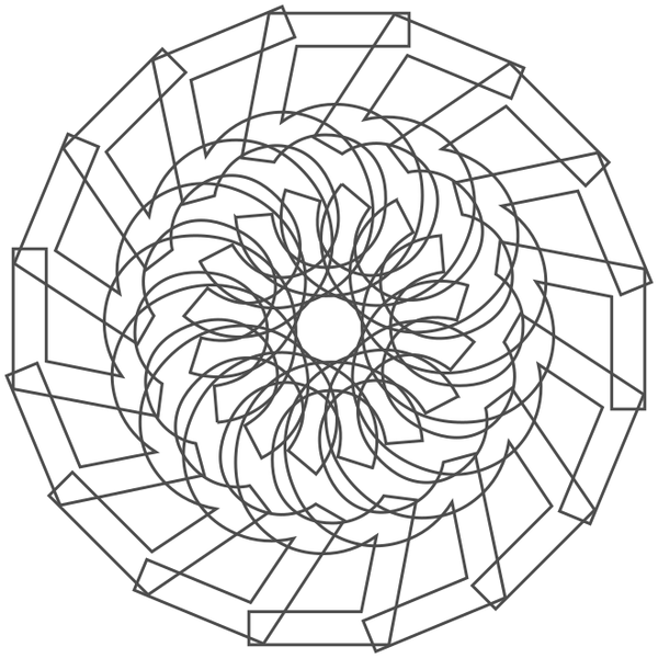 SVG numero 5 con angolo di 225 gradi