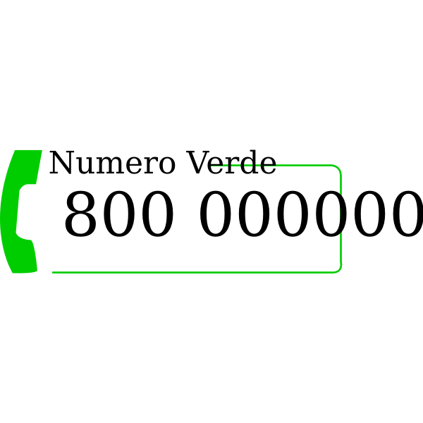 SVG Numero Verde